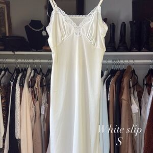 Elegant White Lace Slip Dress